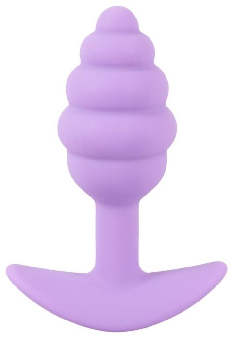 Mini korek analny Cuties fioletowy silikonowy 7 5 cm