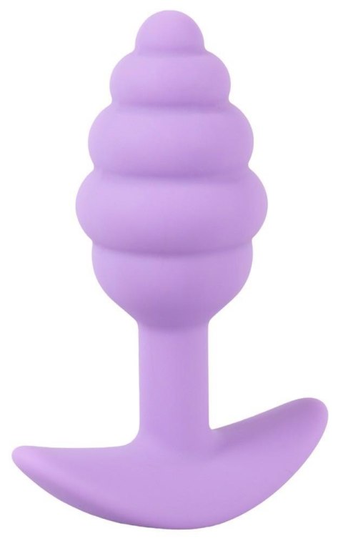 Mini korek analny Cuties fioletowy silikonowy 7 5 cm