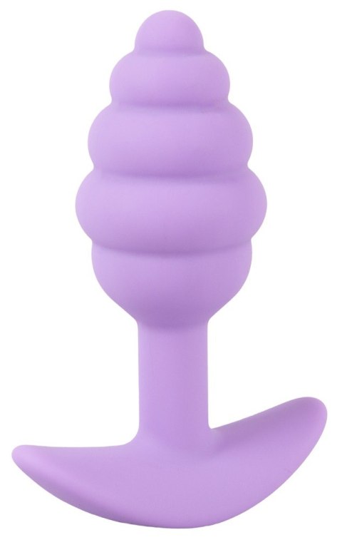 Mini korek analny Cuties fioletowy silikonowy 7 5 cm