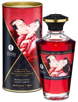 Olejek rozgrzewający do masażu Blazing Cherry Shunga