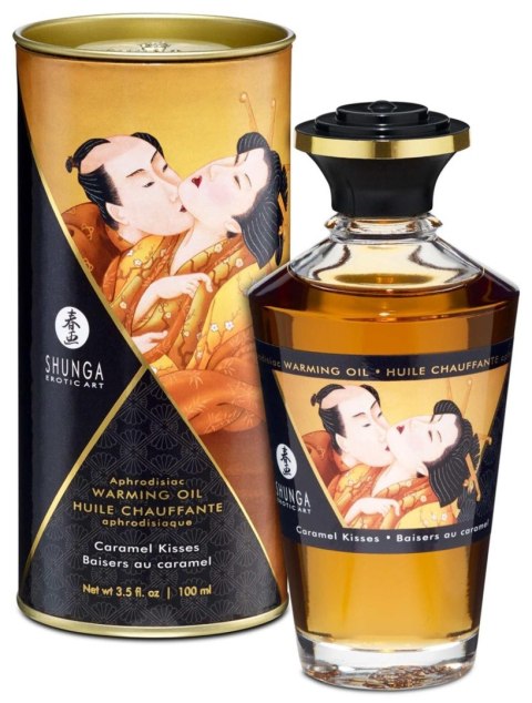 Olejek rozgrzewający do masażu Shunga Caramel Kisses 100 ml
