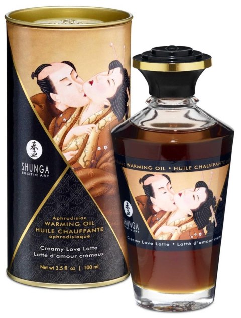 Olejek rozgrzewający do masażu Shunga Creamy Love Latte