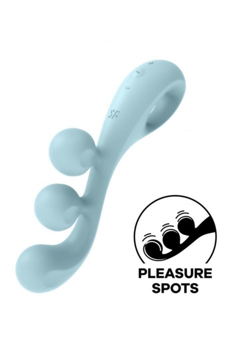 Stymulator Satisfyer Tri Ball 2 jasnoniebieski silikonowy USB