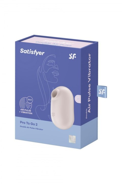 Stymulator łechtaczki Satisfyer Pro To Go 2 beżowy USB