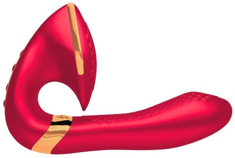 Stymulator łechtaczki Shunga Soyo malinowy silikonowy USB 17 cm