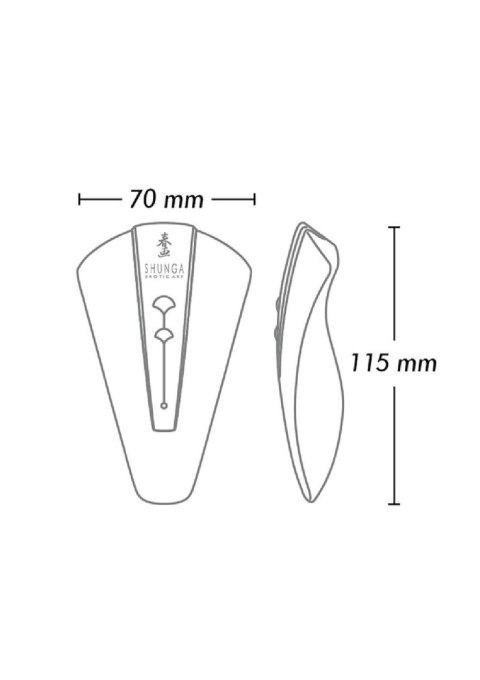 Wibrator Shunga Obi czarny silikonowy USB