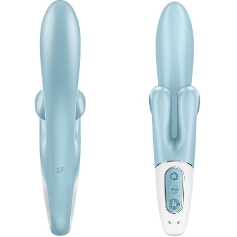 Wibrator króliczek Satisfyer Touch Me niebieski USB