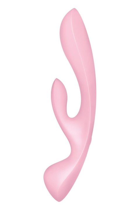 Wibrator króliczek Satisfyer Triple Oh różowy z 3 silnikami USB