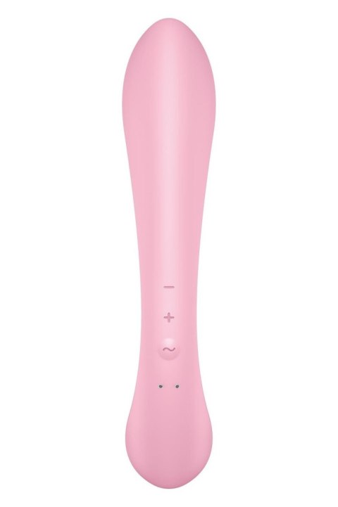 Wibrator króliczek Satisfyer Triple Oh różowy z 3 silnikami USB