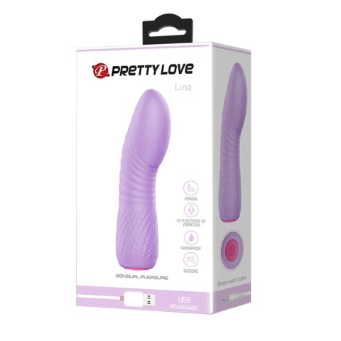 Wibrator punktu G silikonowy Pretty Love Lina 12 wibracji