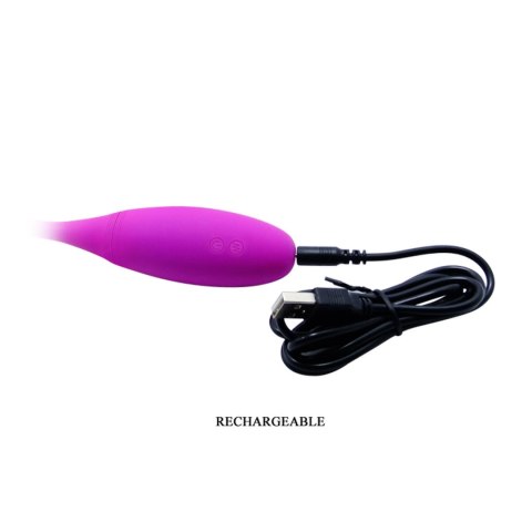 Wibrator silikonowy giętki Pretty Love Snaky Vibe USB