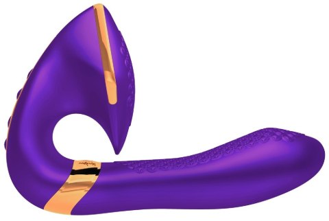 Wibrator stymulator Shunga Soyo fioletowy silikonowy USB 17 cm