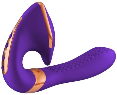 Wibrator stymulator Shunga Soyo fioletowy silikonowy USB 17 cm