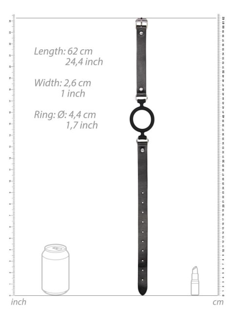 Knebel pierścieniowy silikonowy regulowany Ouch! 57 cm
