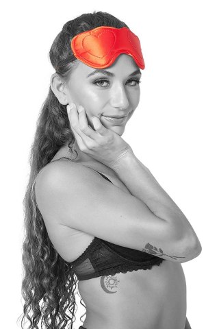Opaska na oczy Sportsheets Amor satynowa czerwona