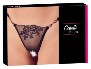 Stringi Cottelli LINGERIE czerwone z kamieniami M/L