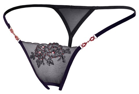 Stringi Cottelli LINGERIE czerwone z kamieniami M/L