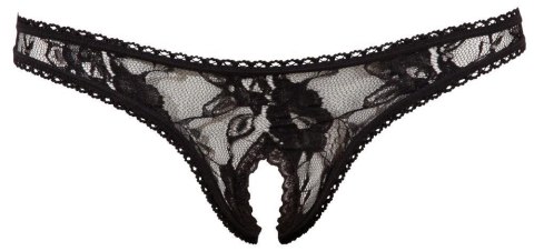 Stringi z otwartym kroczem Cottelli LINGERIE czarny L