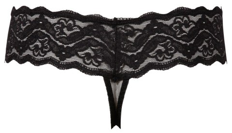 Stringi z perłami Cottelli Lingerie czarne L