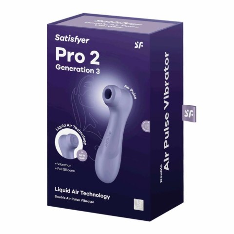 Stymulator łechtaczki Satisfyer Pro 2 Liquid Air liliowy