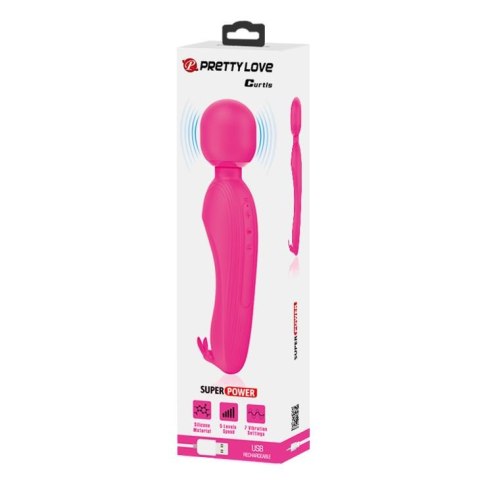Wibrator króliczek silikonowy Pretty Love Curtis magenta USB