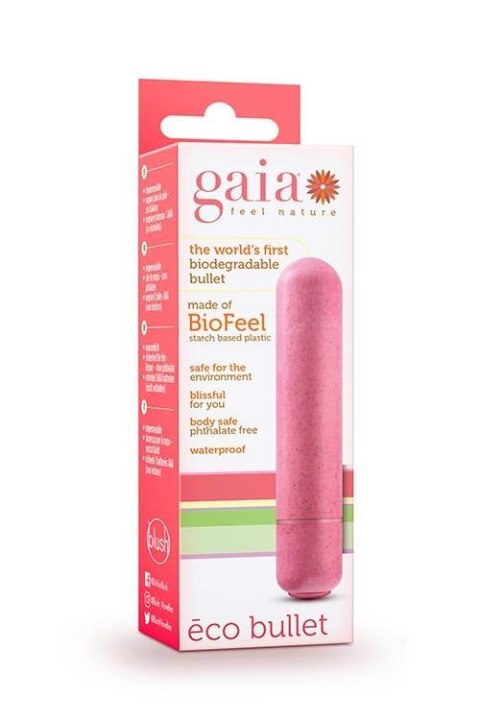 Wibrator mini Gaia Eco Blush koralowy