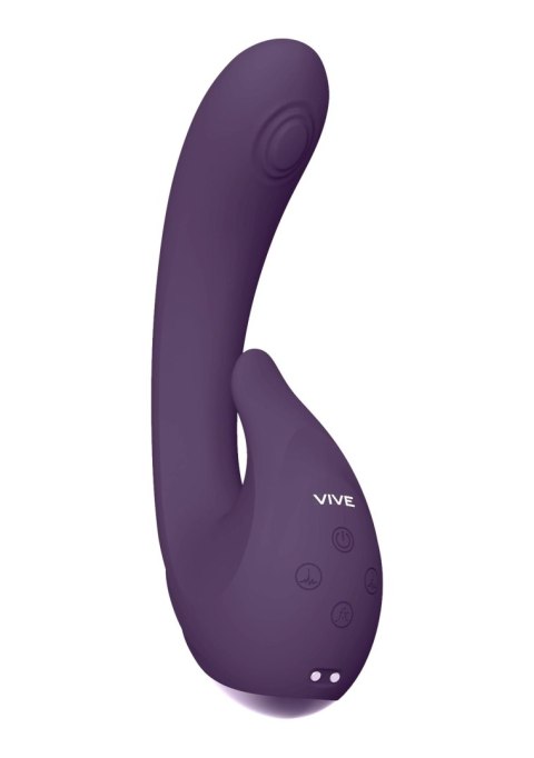 Wibrator silikonowy Vive Miki fioletowy USB