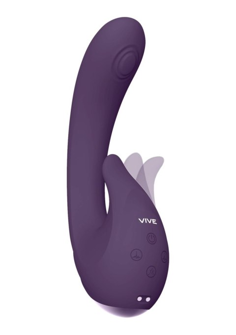 Wibrator silikonowy Vive Miki fioletowy USB