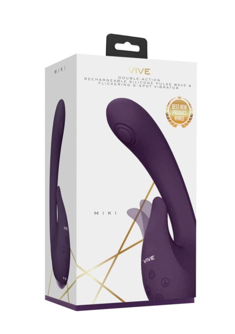 Wibrator silikonowy Vive Miki fioletowy USB