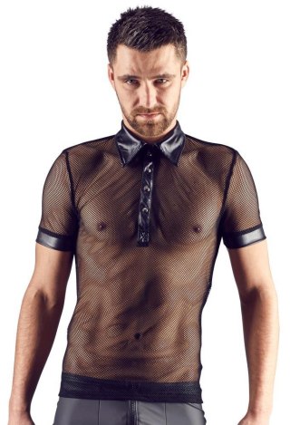 Koszulka polo męska Svenjoyment wet look siateczka L
