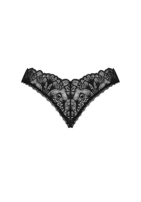 Stringi otwarte Donna Dream Obsessive czarne z koronką XS/S