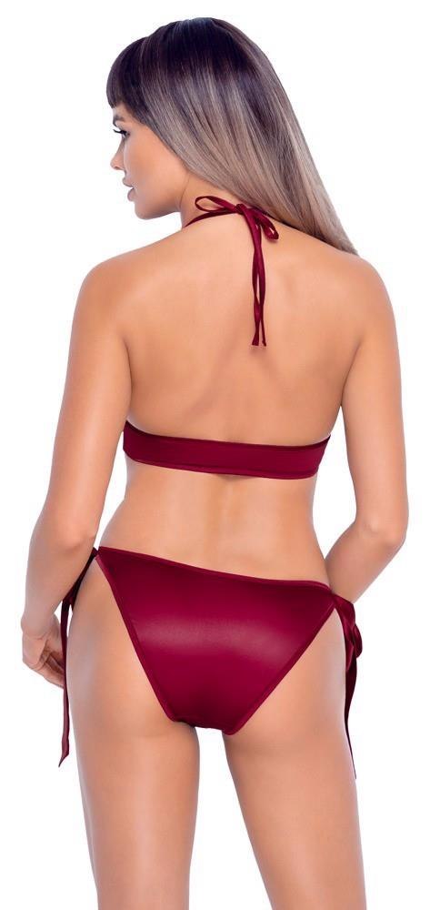 Komplet bielizny Cottelli LINGERIE czerwony z kokardkami L/XL