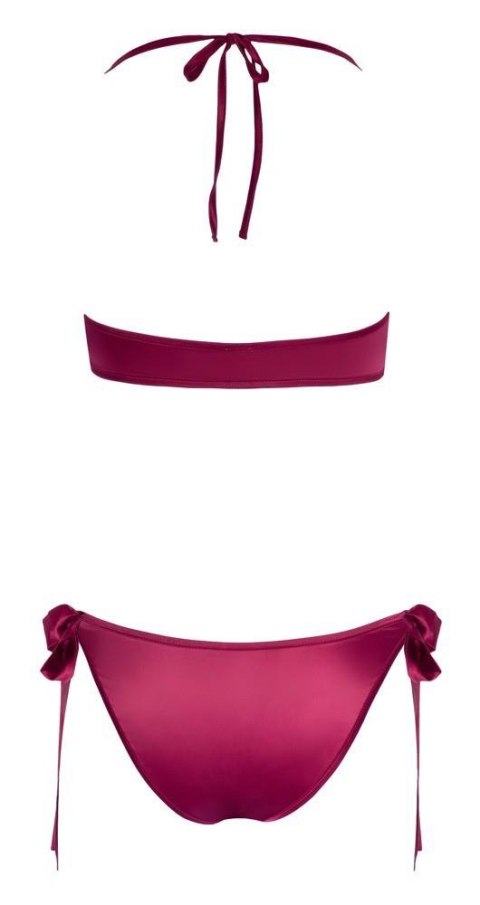 Komplet bielizny Cottelli LINGERIE czerwony z kokardkami L/XL