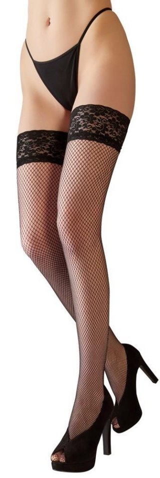 Pończochy siatkowe z koronką Cottelli LEGWEAR