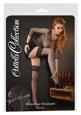 Pończochy siatkowe z koronką Cottelli LEGWEAR