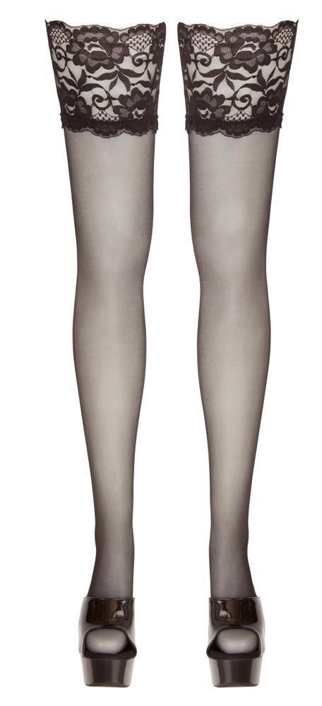 Pończochy stay up Cottelli LEGWEAR z koronką 20 den