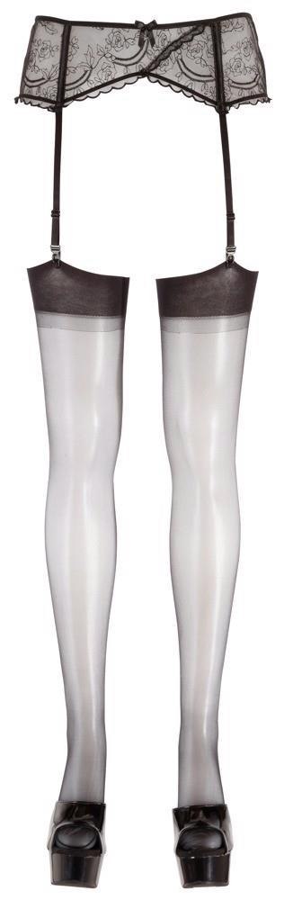 Pończochy z szwem Cottelli LEGWEAR czarne 15 den