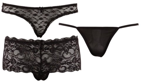 Zestaw majtek Cottelli Lingerie czarny XL