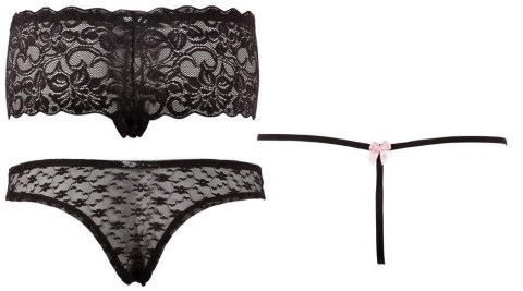 Zestaw majtek Cottelli Lingerie czarny XL