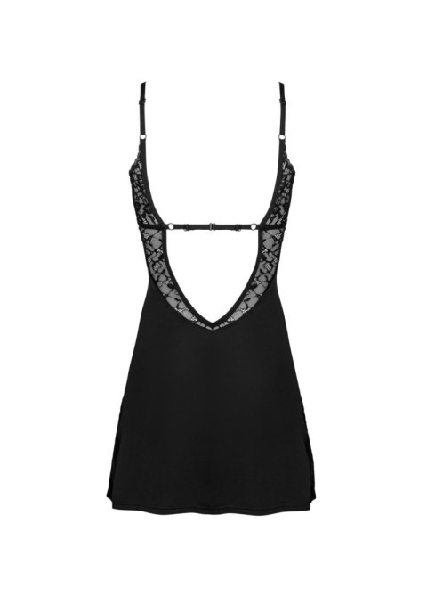 Bellastia koszulka i stringi Obsessive czarne XL/2XL
