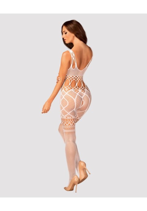 Bodystocking siateczkowy Obsessive G330 biały SML