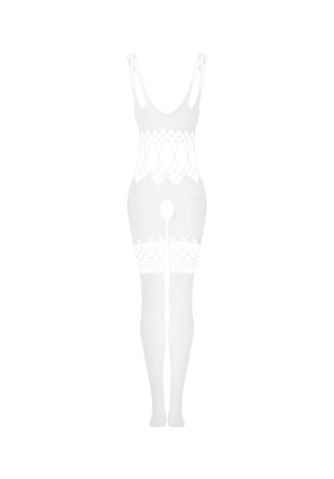 Bodystocking siateczkowy Obsessive G330 biały SML