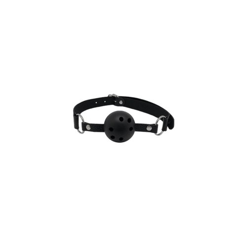 Knebel Discretion Alive czarny z otworami 4,5 cm regulowany