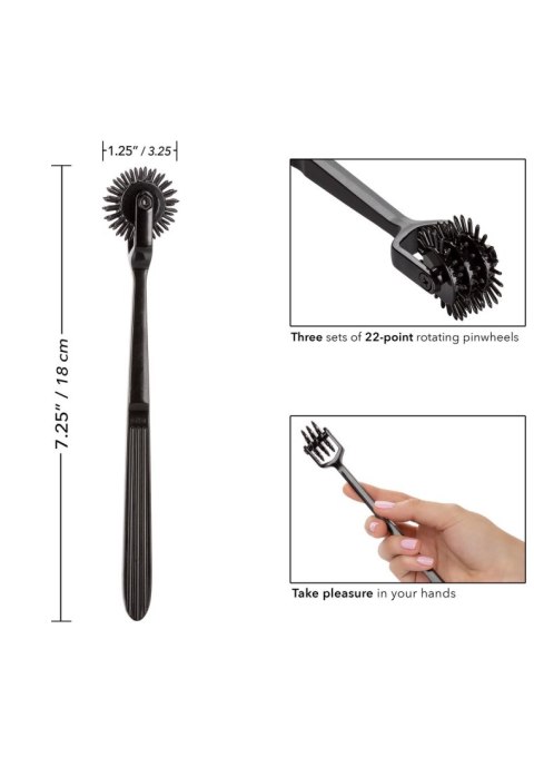 Koło stymulacyjne Scandal Trio Pleasure Wheel czarny 18.5 cm