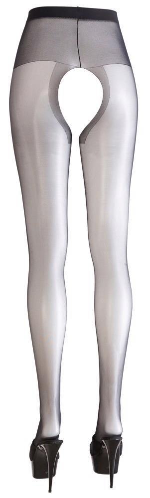 Rajstopy z otwartym kroczem Cottelli LEGWEAR czarne 20 DEN
