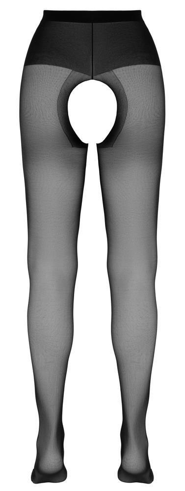Rajstopy z otwartym kroczem Cottelli LEGWEAR czarne 20 DEN
