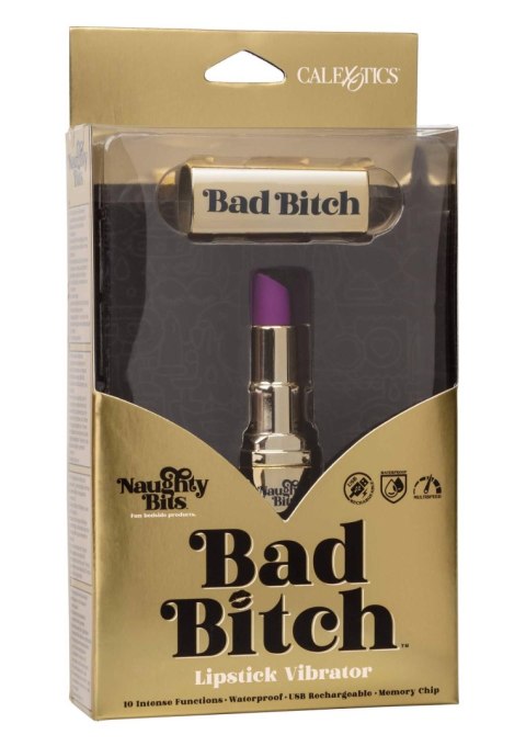 Wibrator szminka Calexotics Bad Bitch złoty USB 7.5 cm