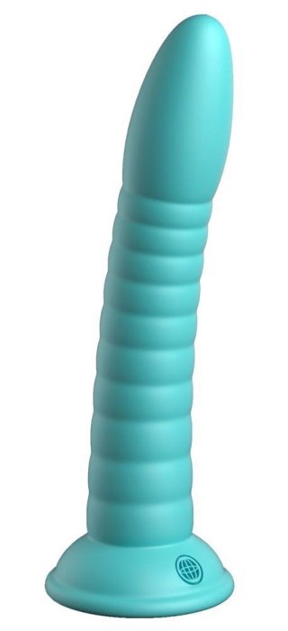 Dildo silikonowe Dillio Platinum Wild Thing turkusowe 19,7 cm