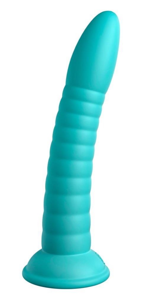 Dildo silikonowe Dillio Platinum Wild Thing turkusowe 19,7 cm