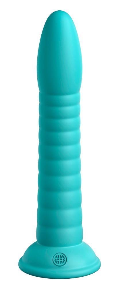 Dildo silikonowe Dillio Platinum Wild Thing turkusowe 19,7 cm